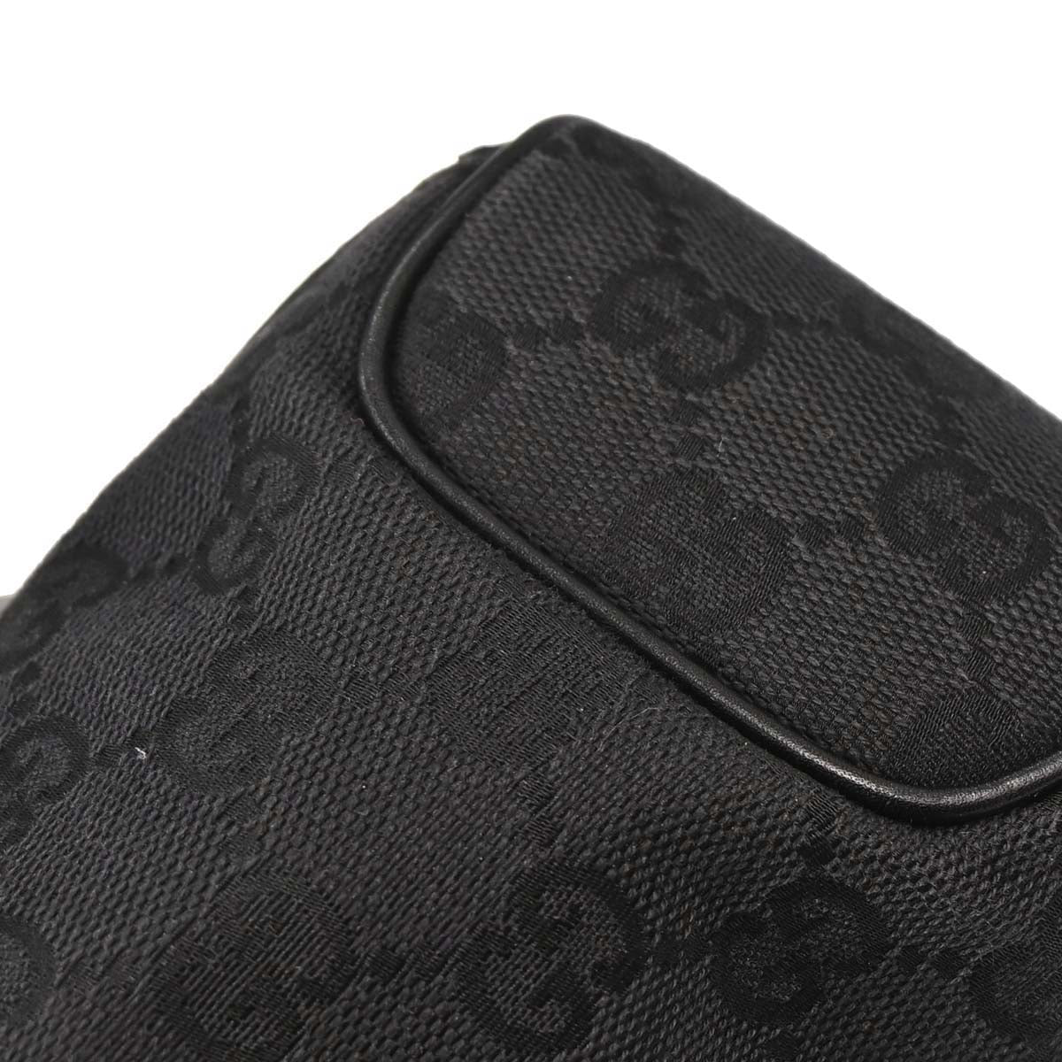 Gucci Black Horsebit GG Handbag