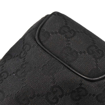 Gucci Black Horsebit GG Handbag