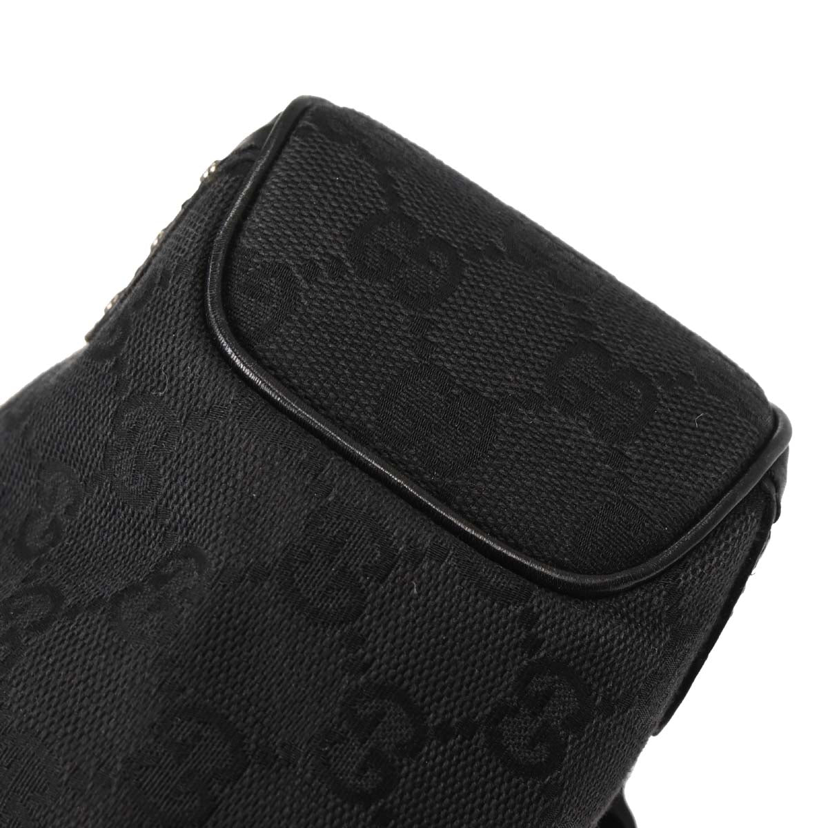 Gucci Black Horsebit GG Handbag
