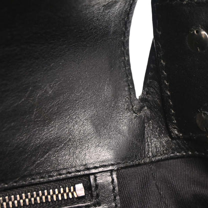 Gucci Black Horsebit GG Handbag