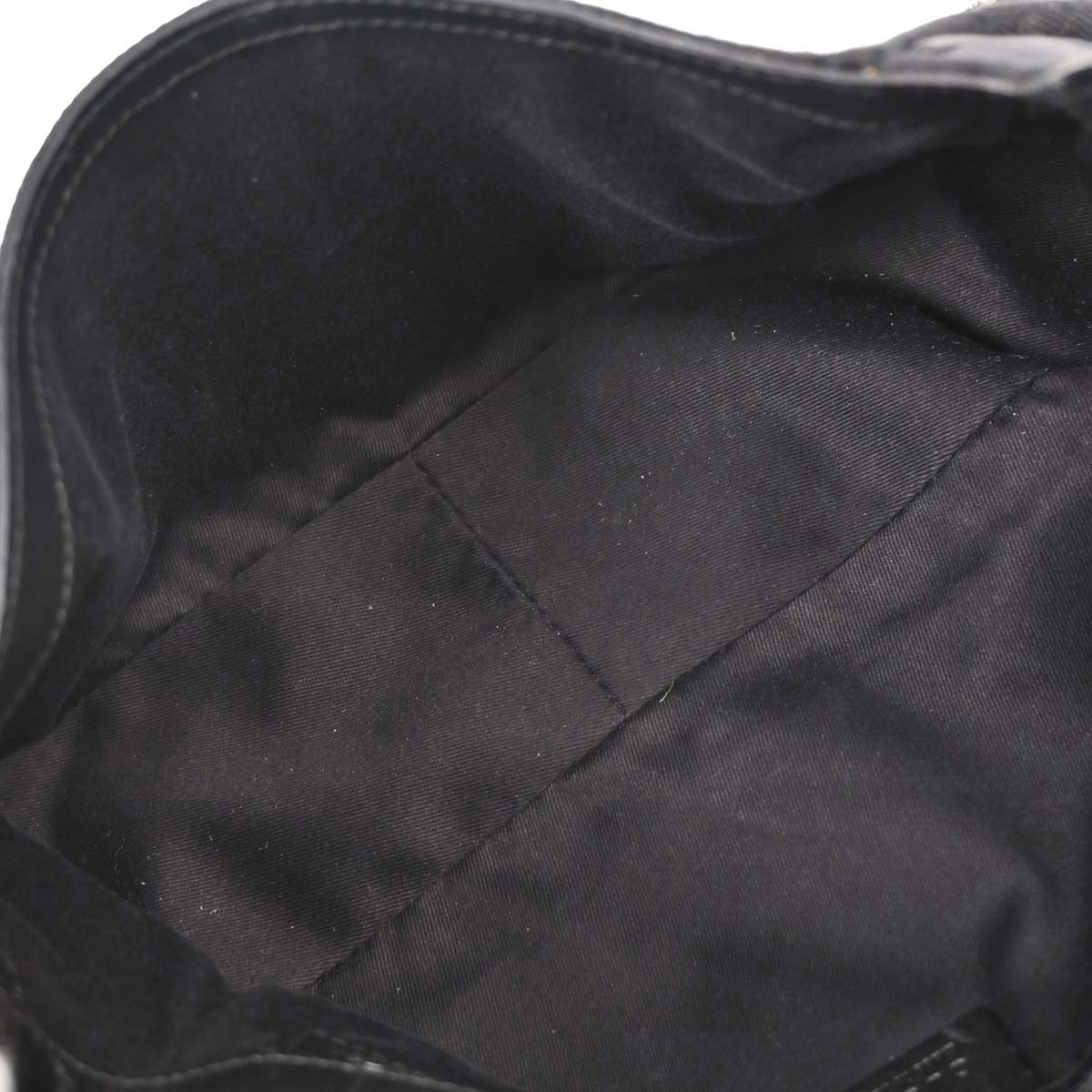 Gucci Black Horsebit GG Handbag