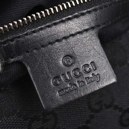 Gucci Black Horsebit GG Handbag