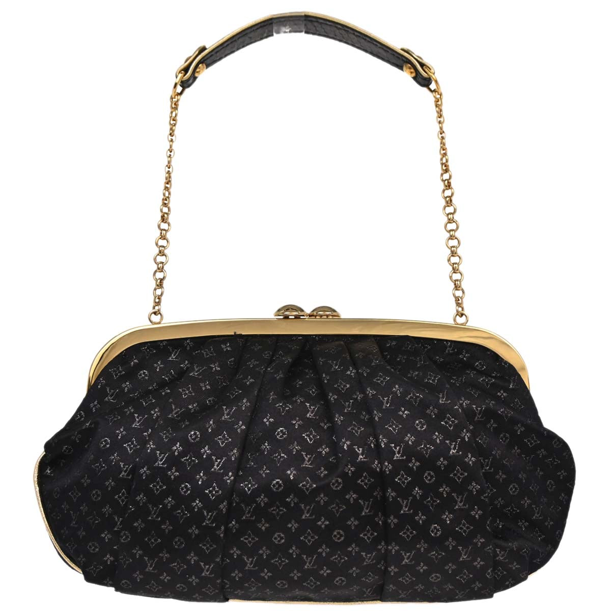 Louis Vuitton * Monogram Satin Python Aumoniere Handbag M92062