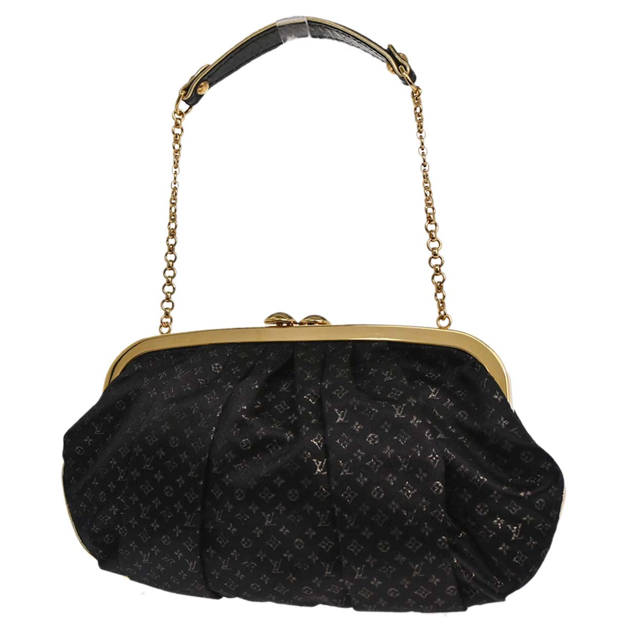 Louis Vuitton * Monogram Satin Python Aumoniere Handbag M92062