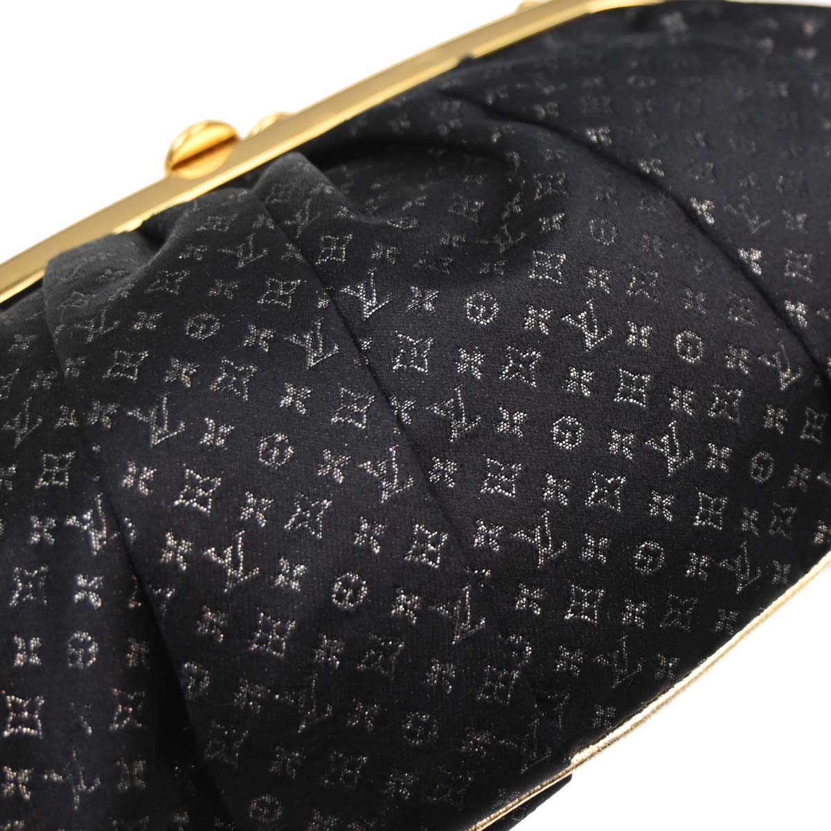 Louis Vuitton * Monogram Satin Python Aumoniere Handbag M92062