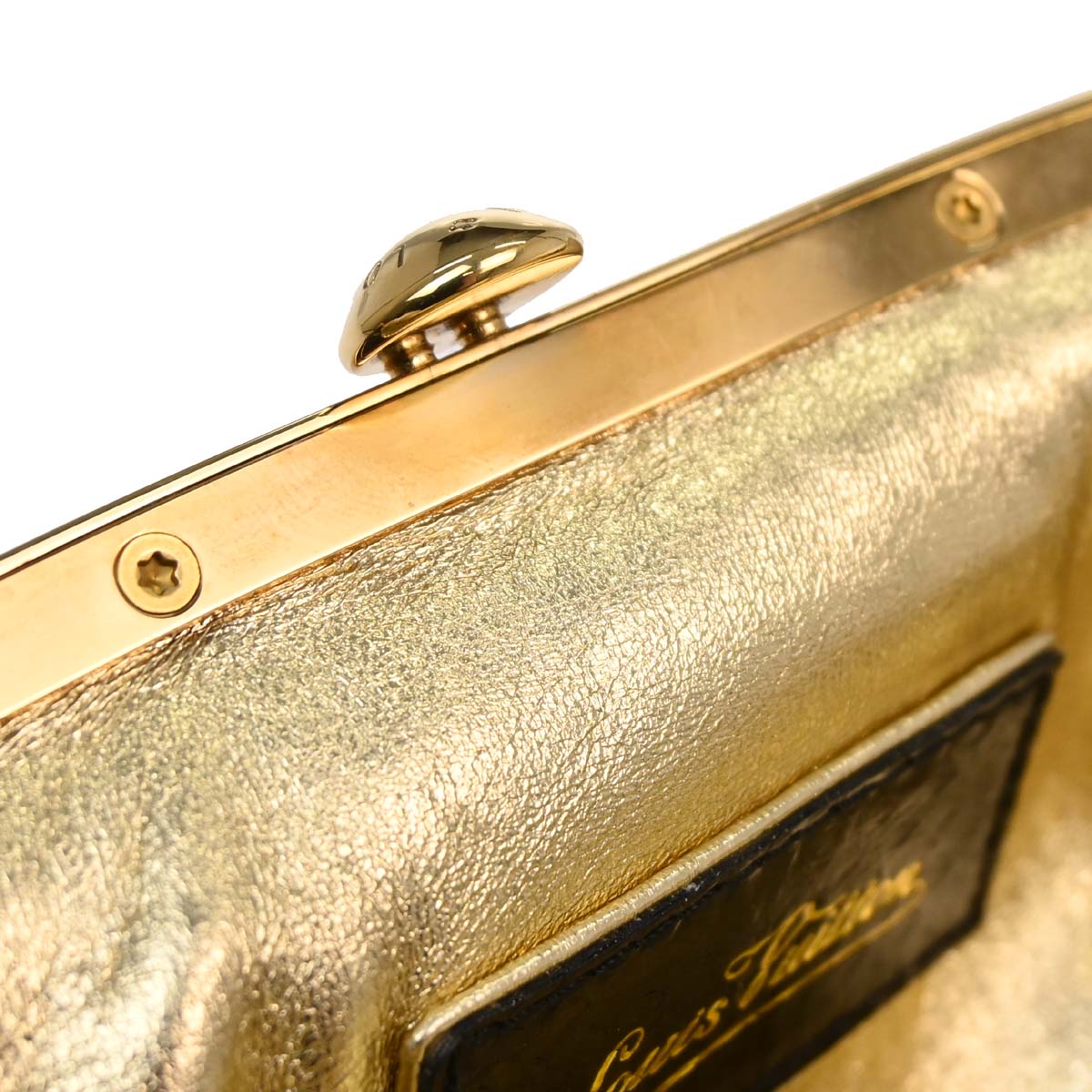 Louis Vuitton * Monogram Satin Python Aumoniere Handbag M92062