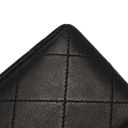 Chanel Black Lambskin Mini Classic Square Flap Shoulder Bag 17