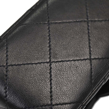 Chanel Black Lambskin Mini Classic Square Flap Shoulder Bag 17