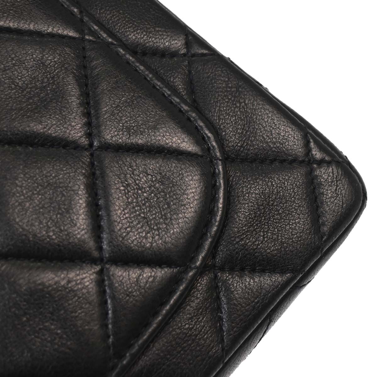 Chanel Black Lambskin Mini Classic Square Flap Shoulder Bag 17