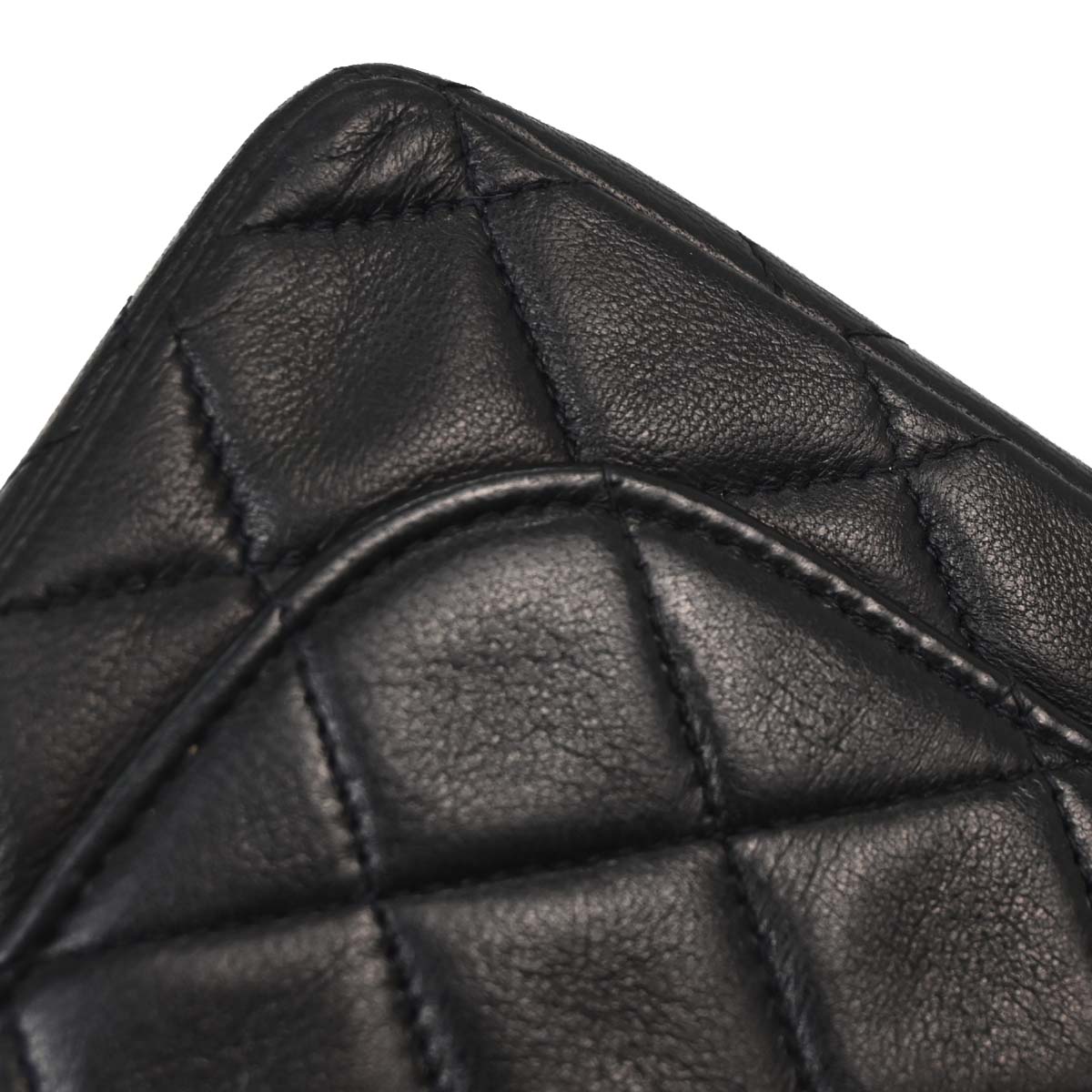 Chanel Black Lambskin Mini Classic Square Flap Shoulder Bag 17