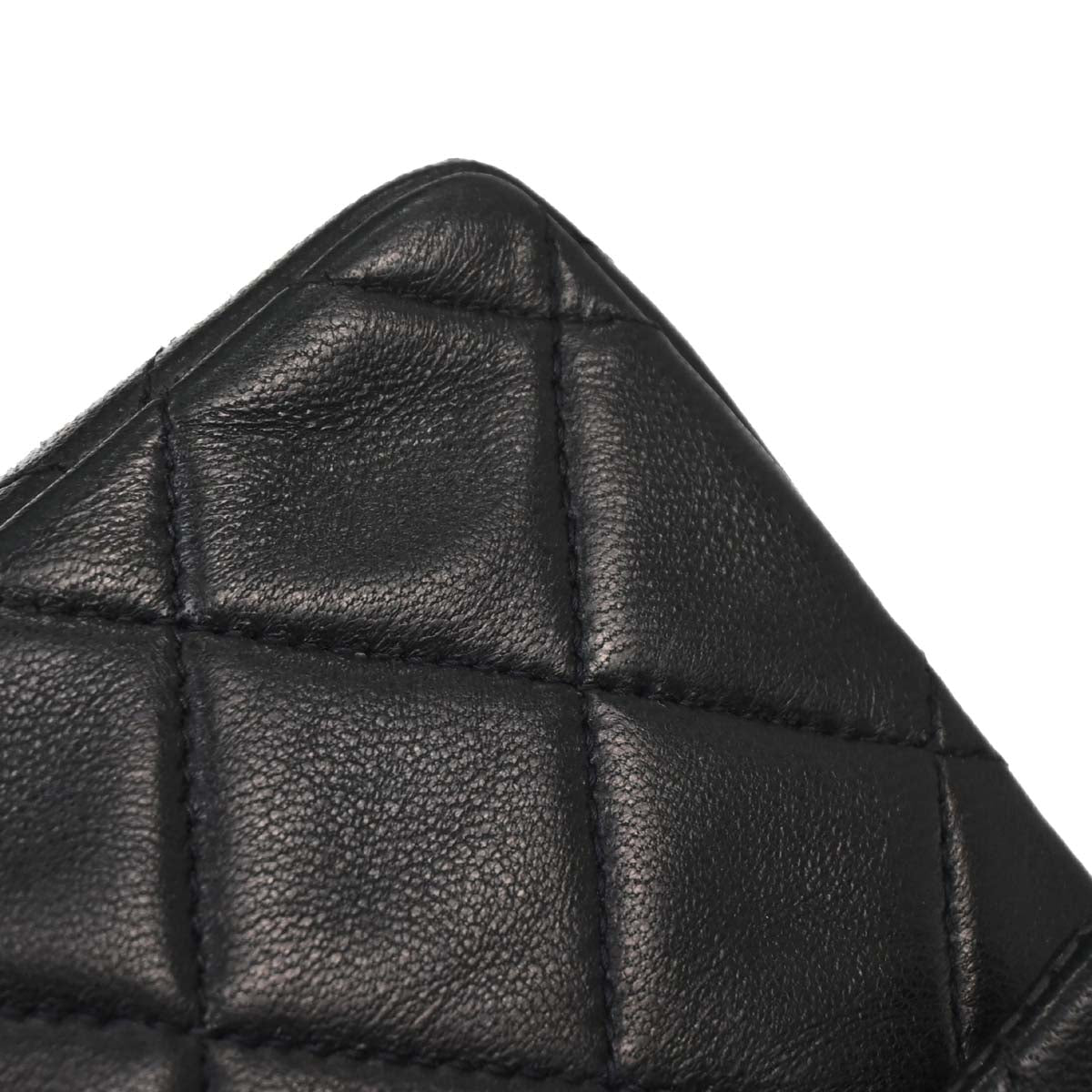 Chanel Black Lambskin Mini Classic Square Flap Shoulder Bag 17