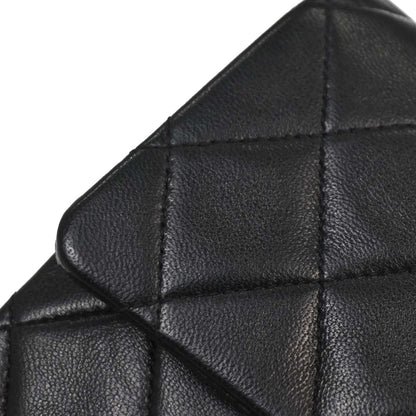 Chanel Black Lambskin Mini Classic Square Flap Shoulder Bag 17