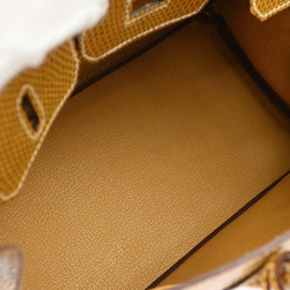 Hermes * Natural Sable Lizard Birkin 25 Handbag