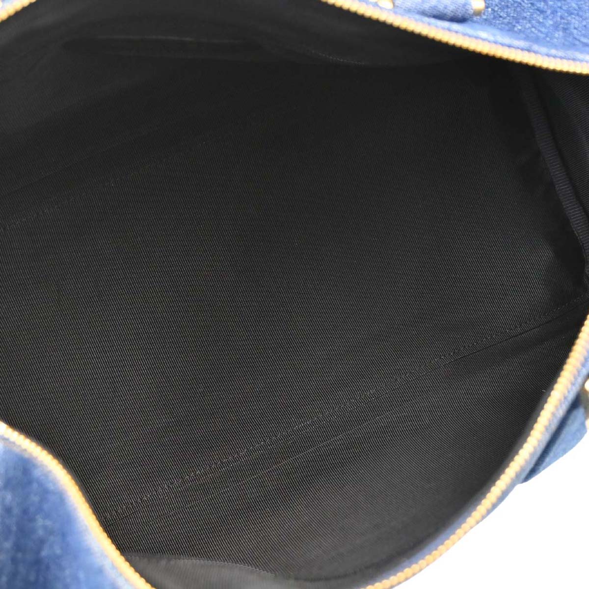 Chanel Blue Denim Duffle Handbag