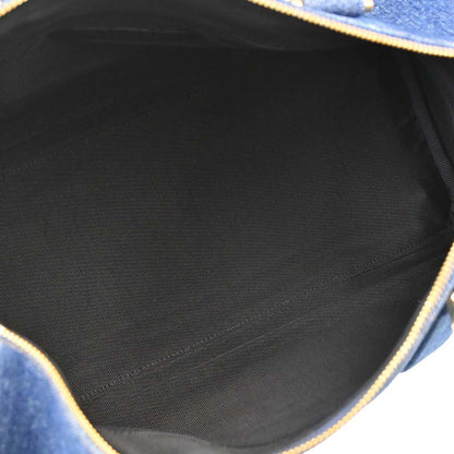 Chanel Blue Denim Duffle Handbag