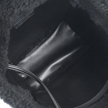 Chanel 2018-2019 Black Mouton Chain Tote Bag