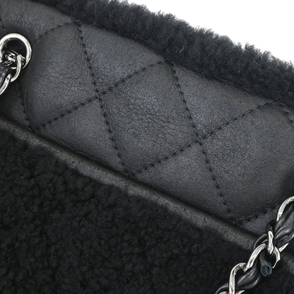 Chanel 2018-2019 Black Mouton Chain Tote Bag