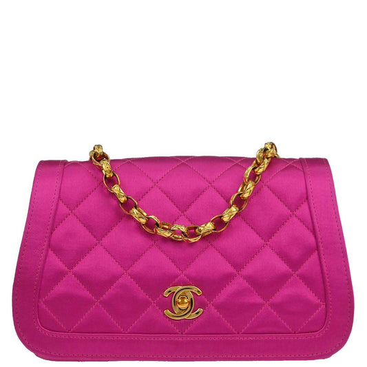 Chanel Pink Satin Shoulder Bag