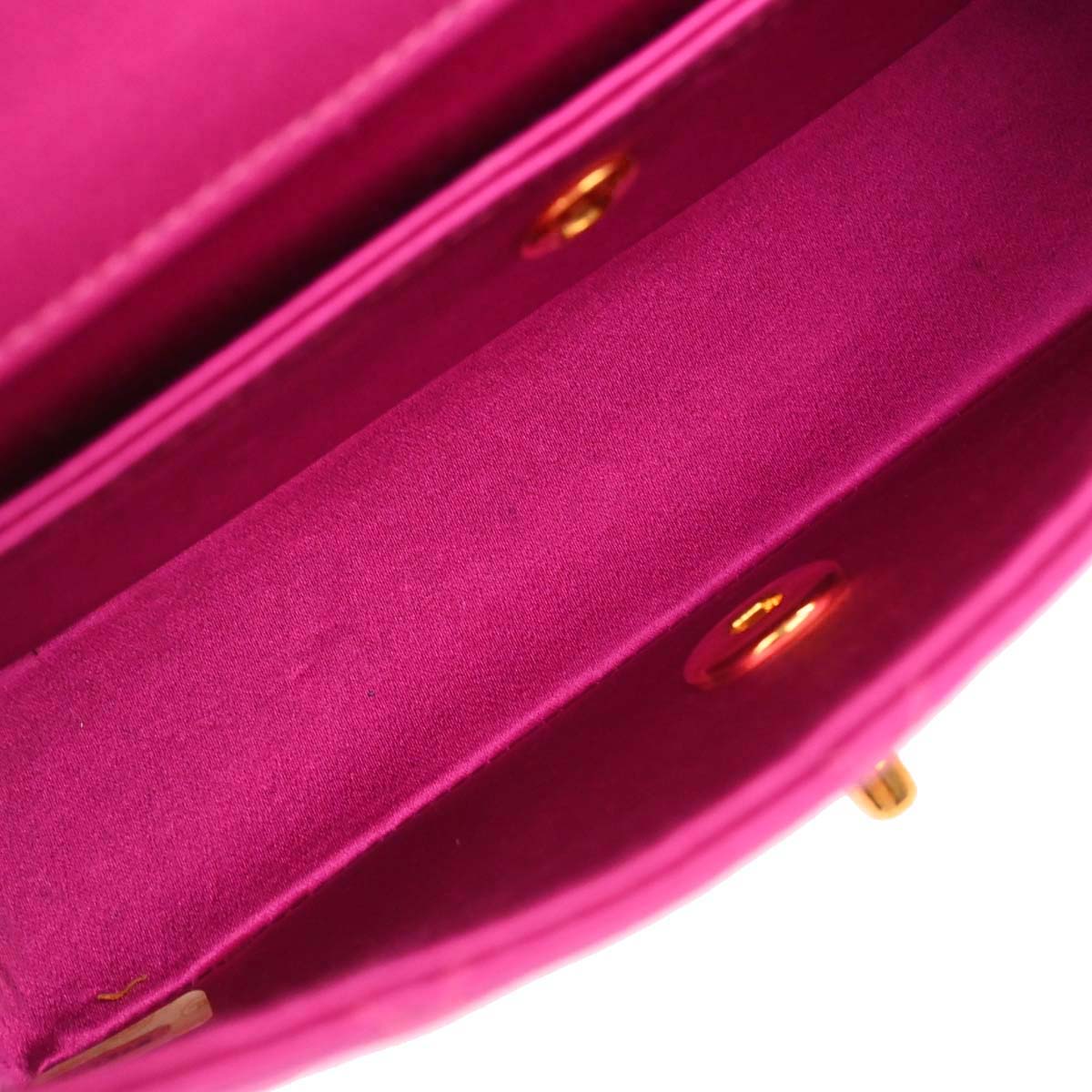 Chanel Pink Satin Shoulder Bag