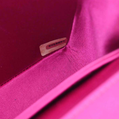 Chanel Pink Satin Shoulder Bag