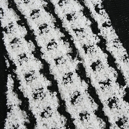 Chanel Sleeveless Top Vest Tweed Sweater Black