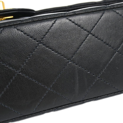Chanel Black Lambskin Medium Classic Double Flap Shoulder Bag