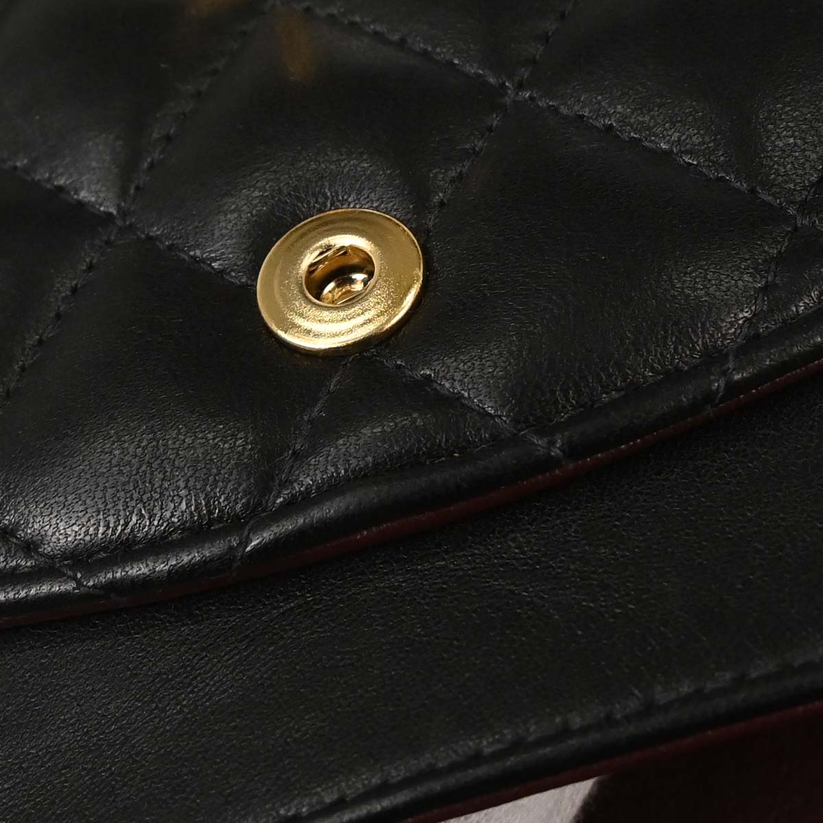Chanel 2002-2003 Black Lambskin Medium Classic Double Flap Shoulder Bag