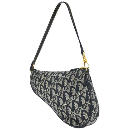Christian Dior Navy Trotter Saddle Handbag