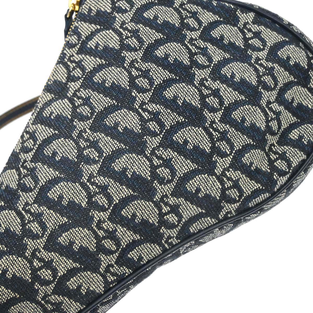 Christian Dior Navy Trotter Saddle Handbag