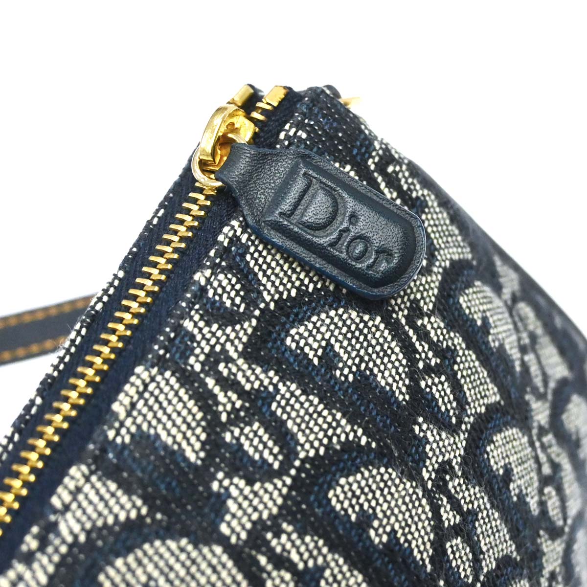 Christian Dior Navy Trotter Saddle Handbag