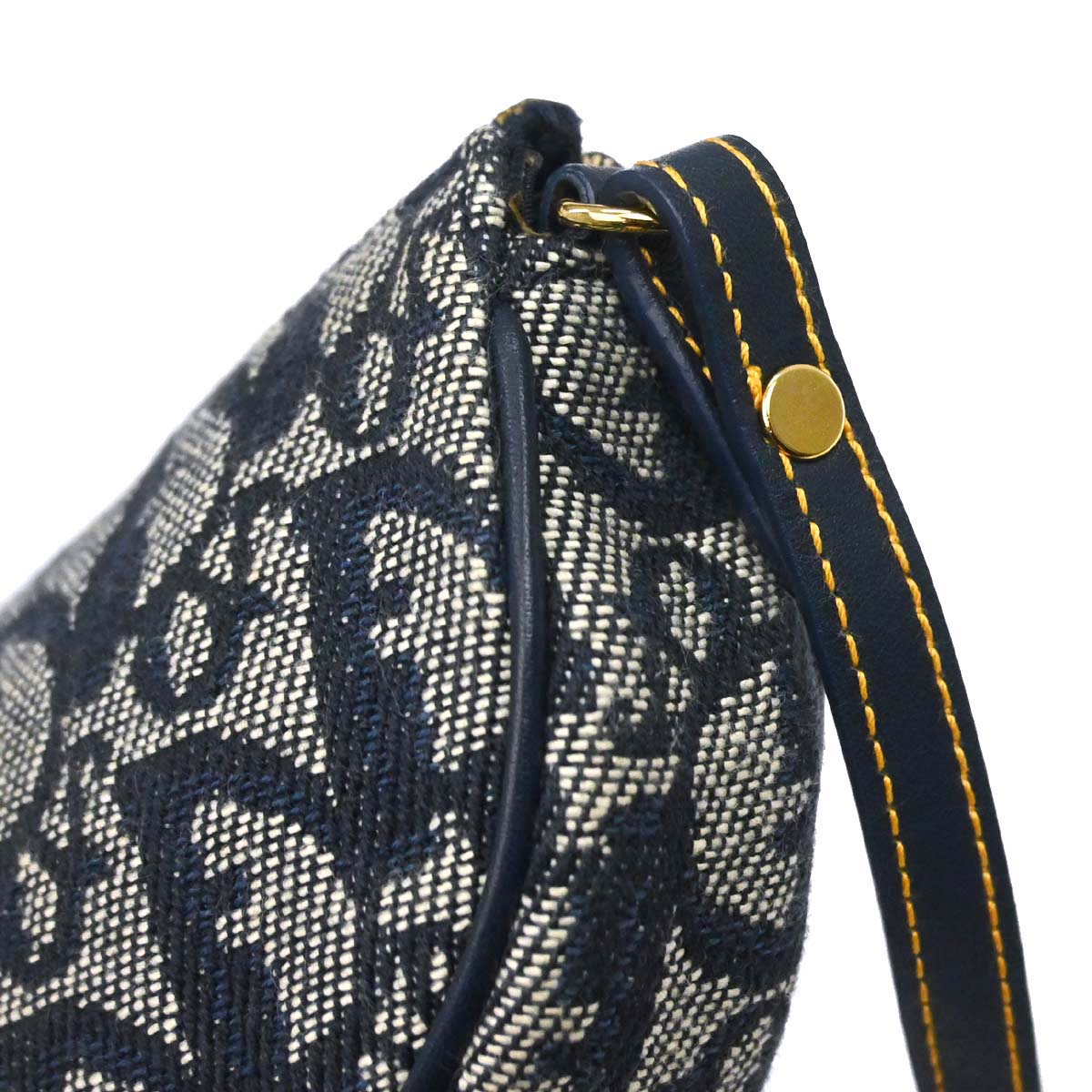 Christian Dior Navy Trotter Saddle Handbag