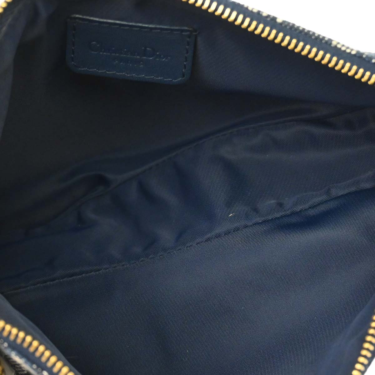 Christian Dior Navy Trotter Saddle Handbag