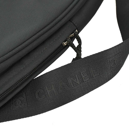 Chanel Black Nylon Sport Line Tennis Racket Case Shoulder Bag