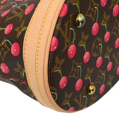 Louis Vuitton Monogram Cherry Bucket PM Tote Handbag M95012