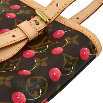 Louis Vuitton Monogram Cherry Bucket PM Tote Handbag M95012