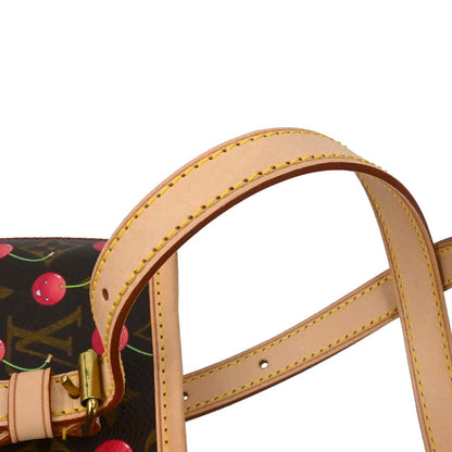 Louis Vuitton Monogram Cherry Bucket PM Tote Handbag M95012