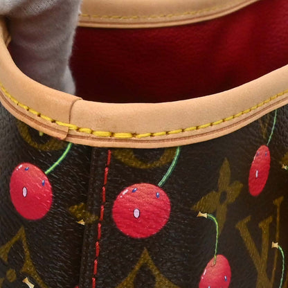 Louis Vuitton Monogram Cherry Bucket PM Tote Handbag M95012