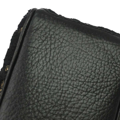Celine Black Beige Lace Handbag