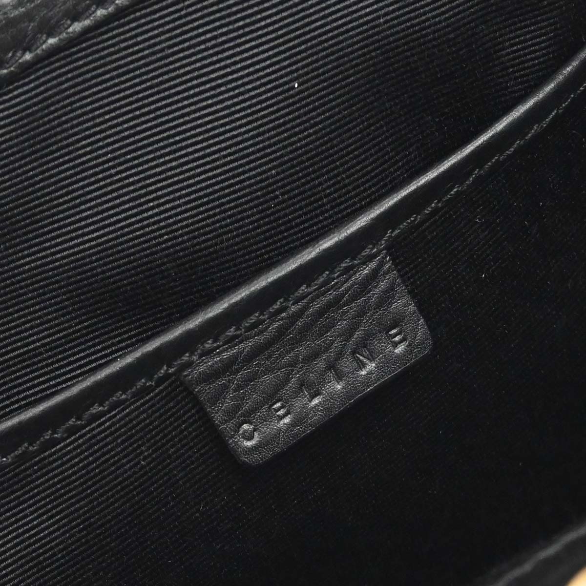 Celine Black Beige Lace Handbag
