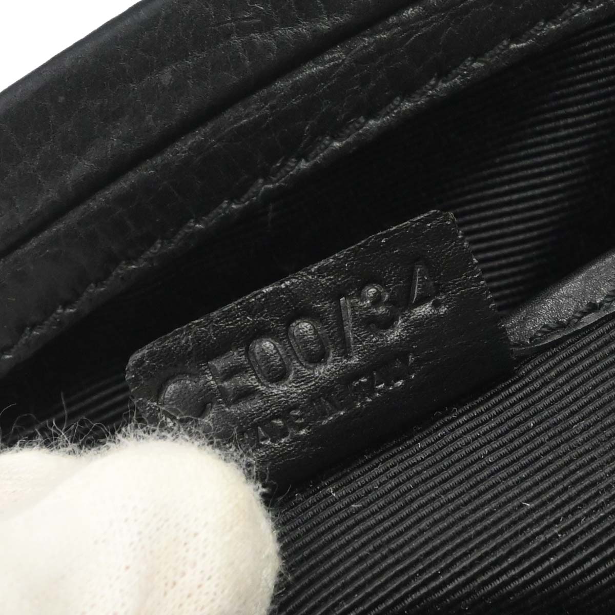 Celine Black Beige Lace Handbag