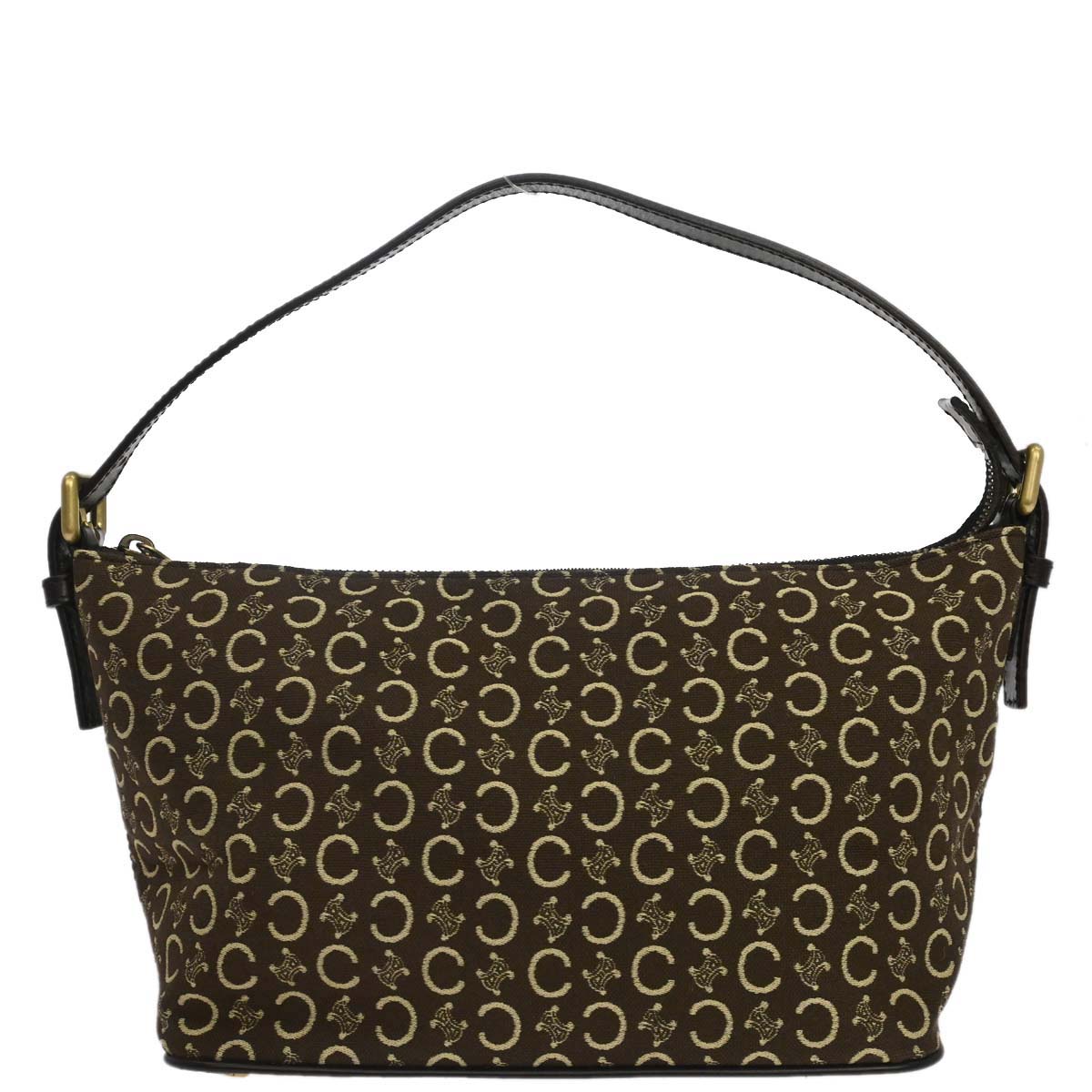 Celine Brown Canvas C Macadam Handbag