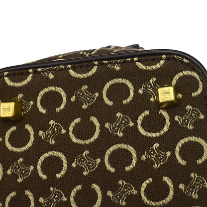 Celine Brown Canvas C Macadam Handbag