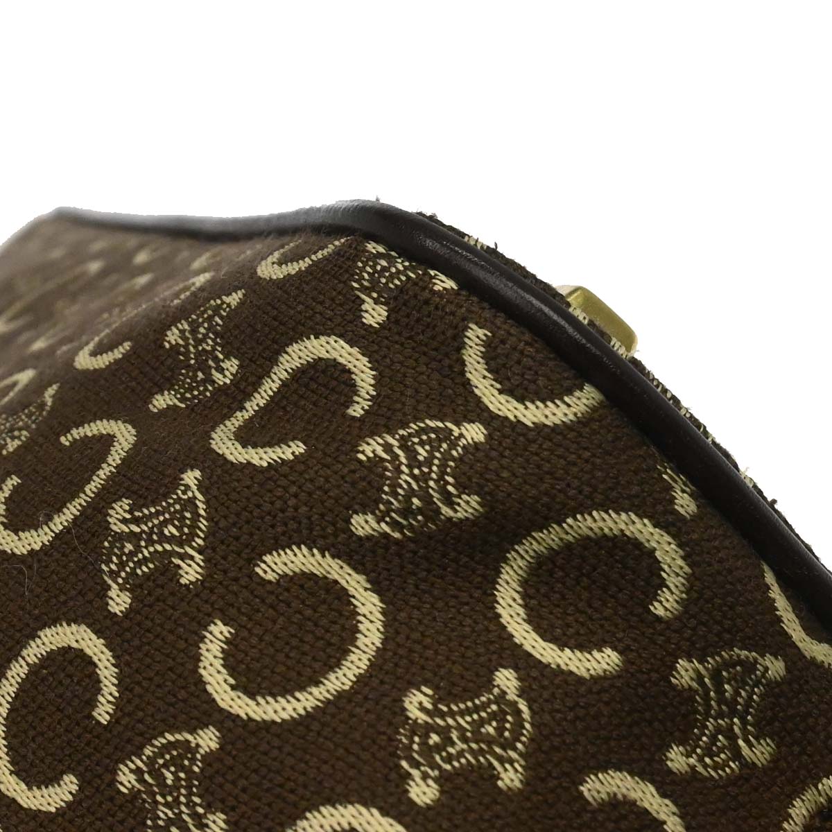 Celine Brown Canvas C Macadam Handbag