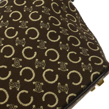 Celine Brown Canvas C Macadam Handbag