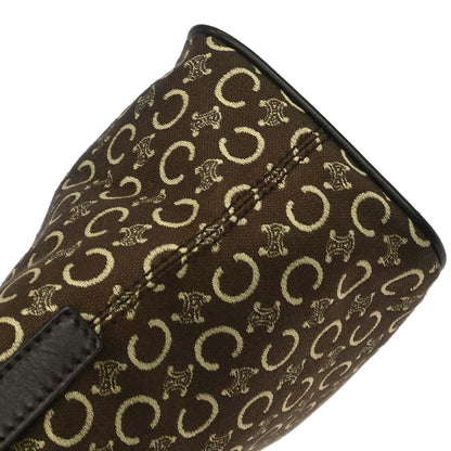 Celine Brown Canvas C Macadam Handbag