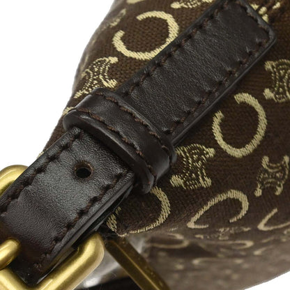 Celine Brown Canvas C Macadam Handbag