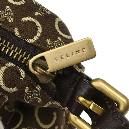 Celine Brown Canvas C Macadam Handbag