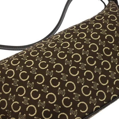 Celine Brown Canvas C Macadam Handbag