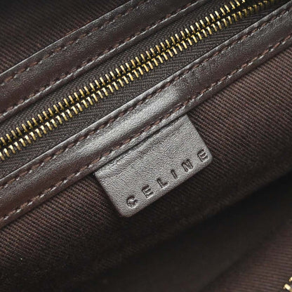 Celine Brown Canvas C Macadam Handbag