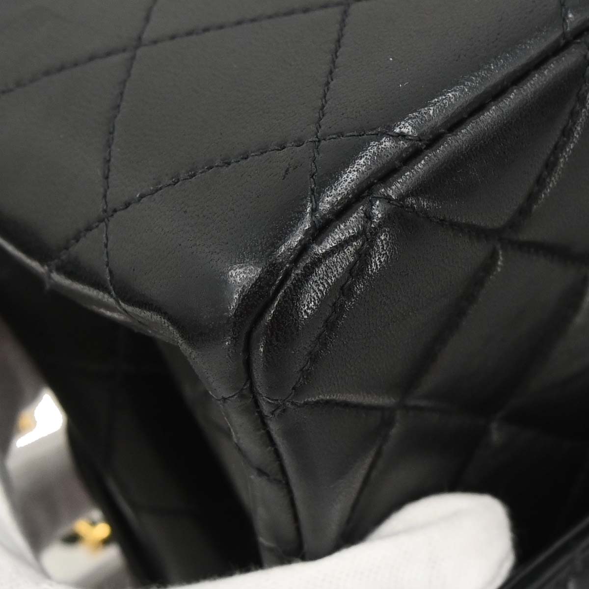 Chanel Black Lambskin Double Sided Flap Shoulder Bag